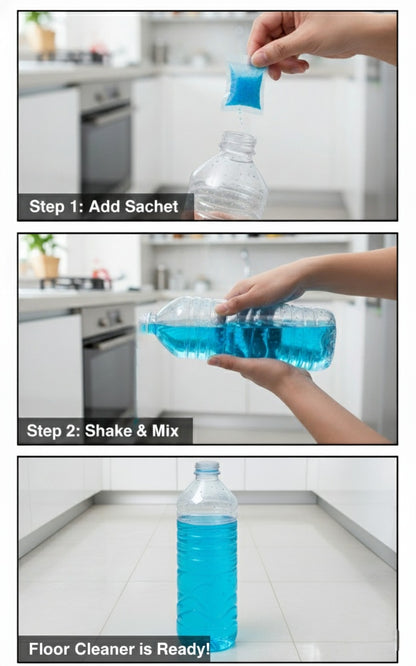 Ecopico floor cleaner (powder to liquid)