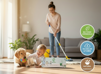 Reetha based floor cleaner - powder to liquid