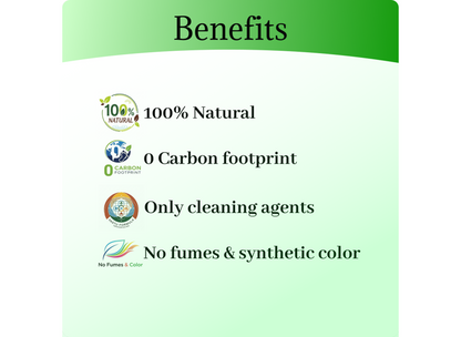 Reetha based floor cleaner - powder to liquid