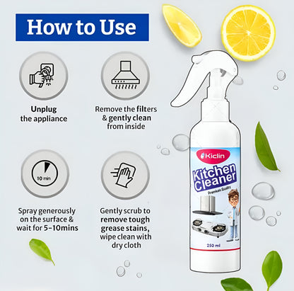 Kitchen oil & stain remover
