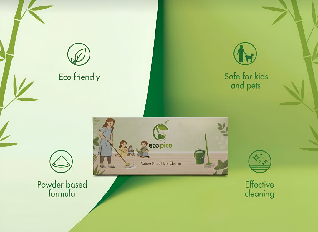 Reetha based floor cleaner - powder to liquid